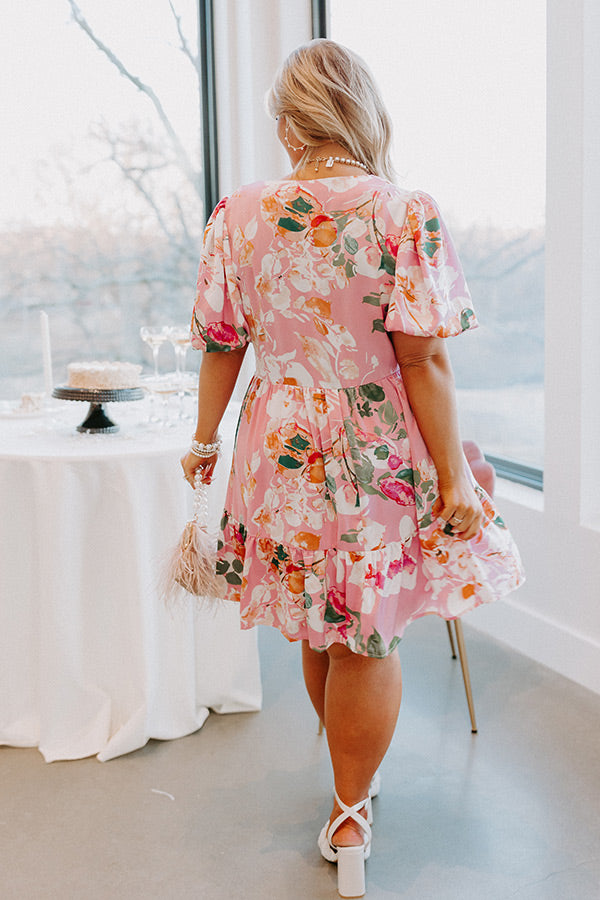 Feeling Idyllic Shift Dress In Pink Curves Image - 5