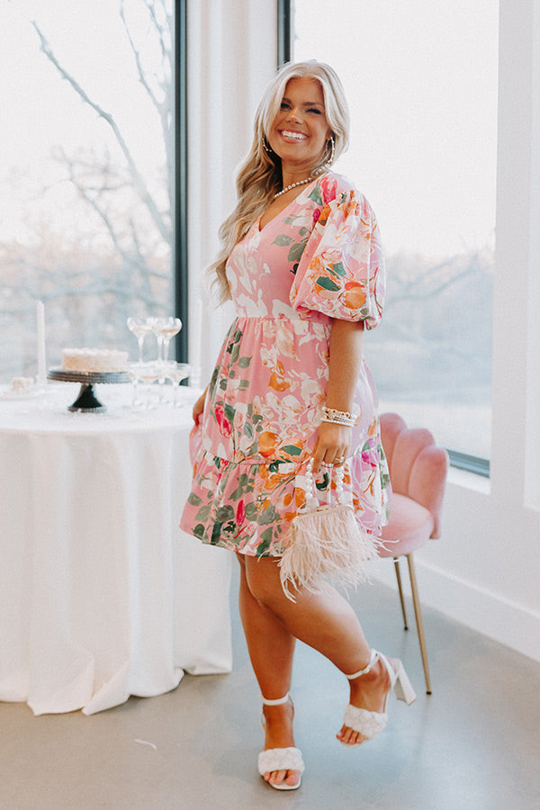 Feeling Idyllic Shift Dress In Pink Curves Image - 2