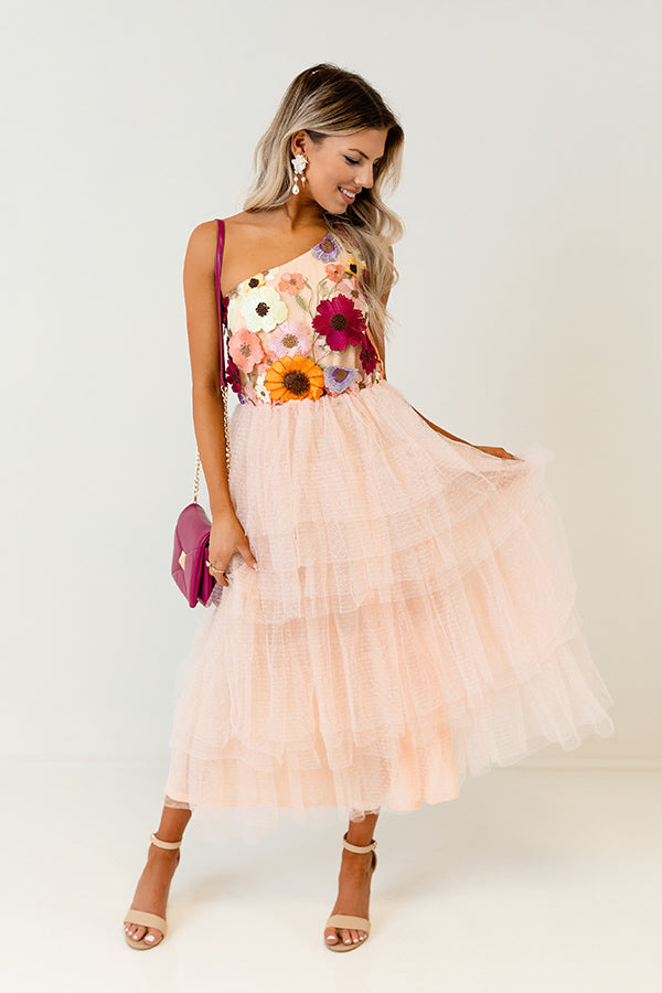 Sending Kisses Tulle Midi Image - 5