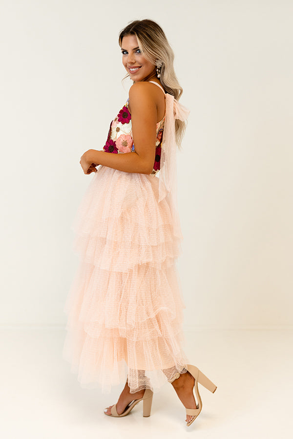 Sending Kisses Tulle Midi Image - 4