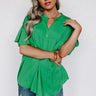 Cute Crew Shift Top in Kelly Green Image - 1