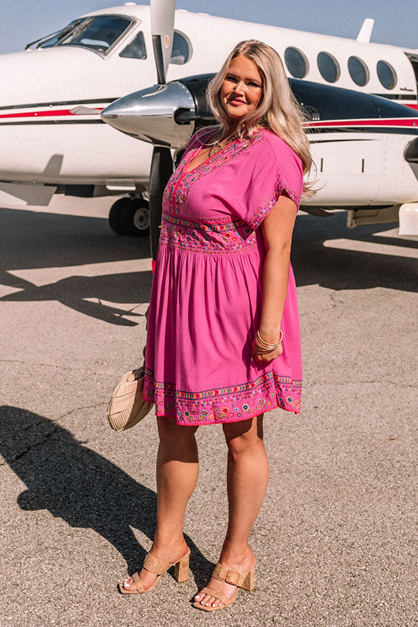 Mornings In Mexico Embroidered Mini Dress Curves Image - 3