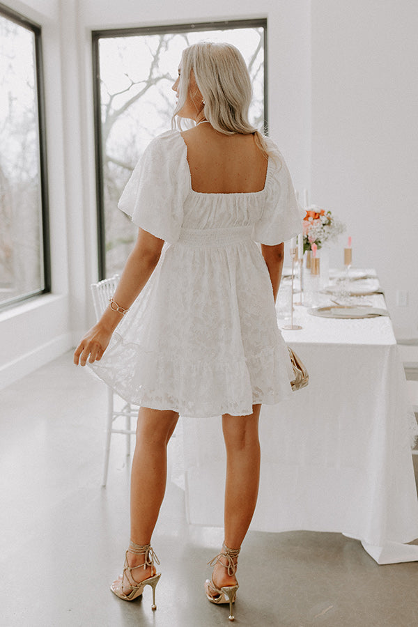 Creating Memories Mini Dress in White Image - 5