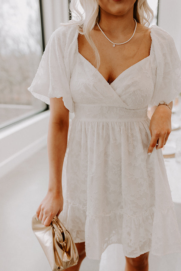 Creating Memories Mini Dress in White Image - 3