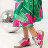 The Lily Children's Vintage Sneaker in Neon Pink Image - 1