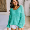 Eye Candy Tunic Sweater In Turquoise Image - 1