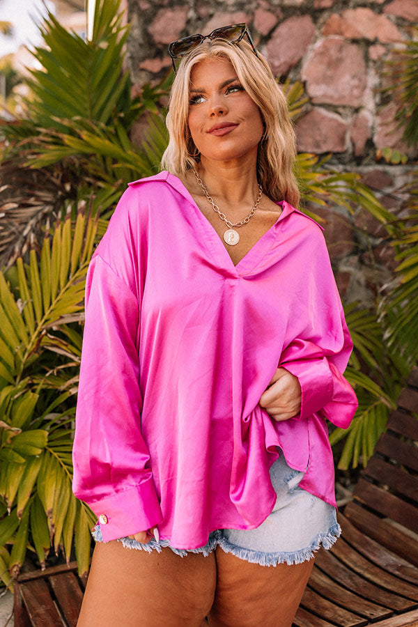 Plan For The Best Shift Top In Hot Pink Curves Image - 4