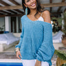 Eye Candy Tunic Sweater In Airy Blue Image - 1