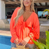 Tulum On Repeat Front Tie Top Curves Image - 1