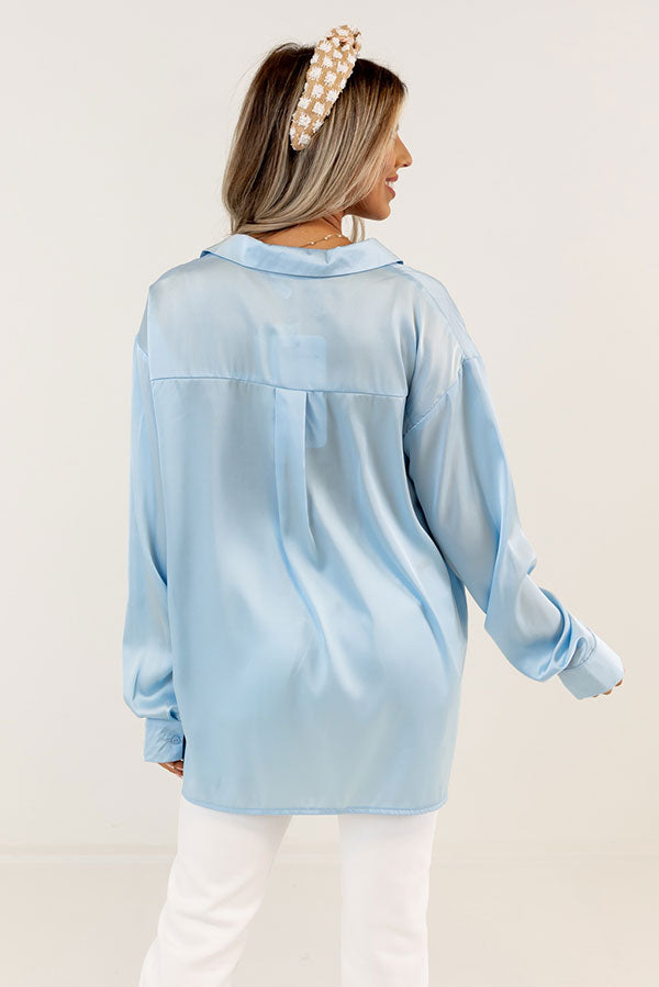 Reaching Out To You Shift Top In Sky Blue Image - 5