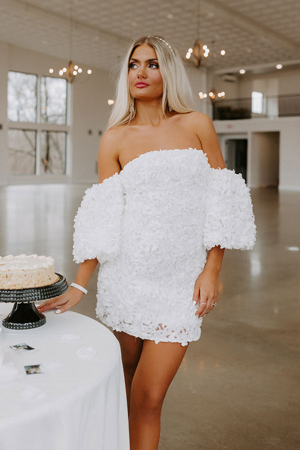 Expect First Class Mini Dress in White Image - 3