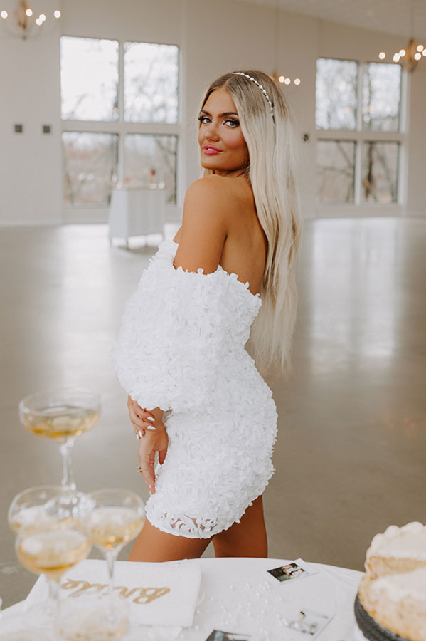 Expect First Class Mini Dress in White Image - 4