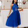 Champagne With A View Midi In Royal Blue Image - 1