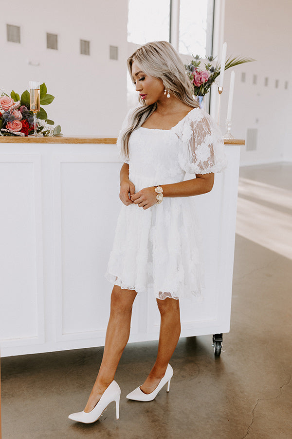 Eternal Bond Lace Mini Dress Image - 5