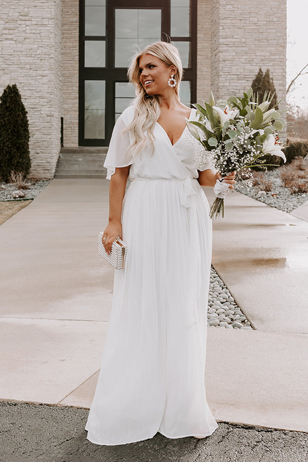 Promised To You Pleated Maxi Curves Image - 2