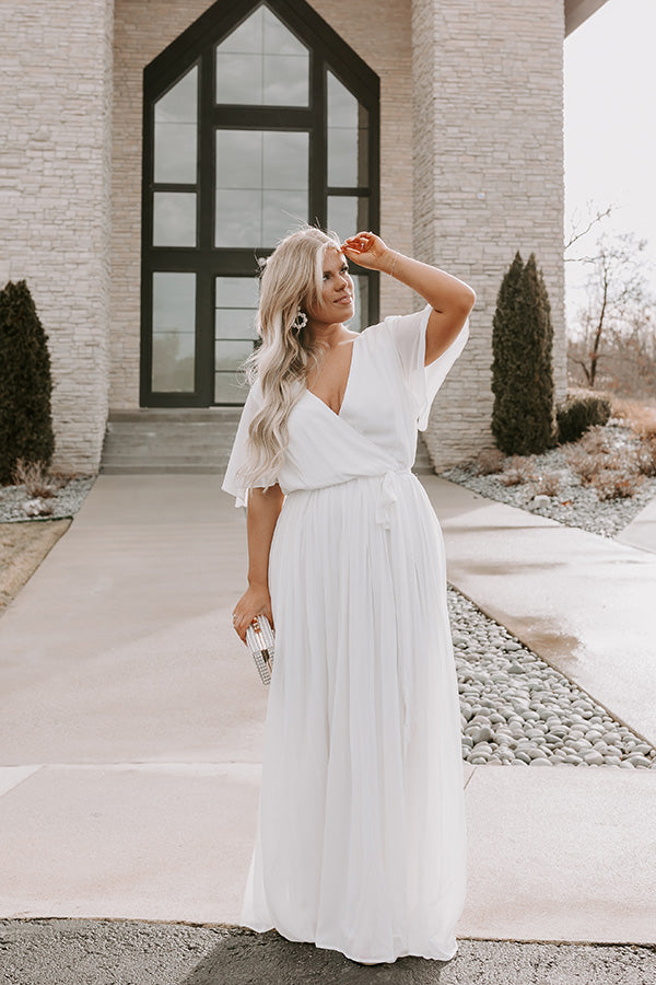 Promised To You Pleated Maxi Curves Image - 3