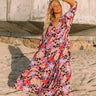 Sunny Garden Maxi In Navy Curves Image - 1