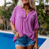 Favorite Adventure Henley Tee in Orchid Image - 1