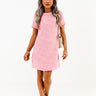 Never Speechless Tweed Mini Dress In Light Pink Image - 1