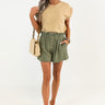 Sunny Garden Linen-Blend Shorts Image - 1