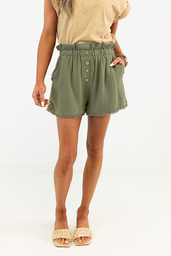 Sunny Garden Linen-Blend Shorts Image - 3