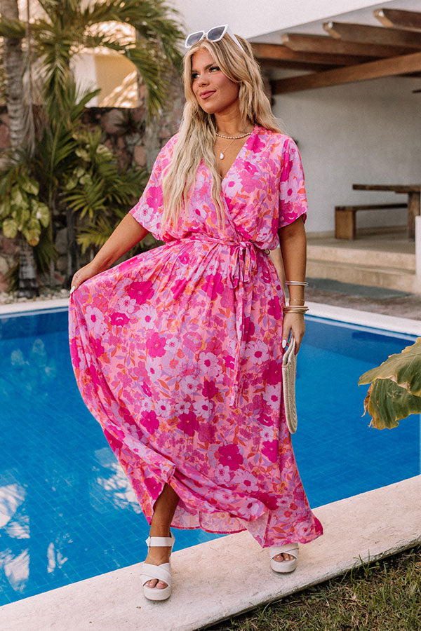 Just Met You Floral Maxi in Pink Curves Image - 1