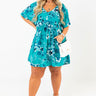Try To Resist Babydoll Dress In Turquoise Curves Image - 1