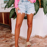 Eunina The Julian High Waist Distressed Shorts Image - 1