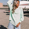 Copy That Knit Sweater In Mint Image - 1