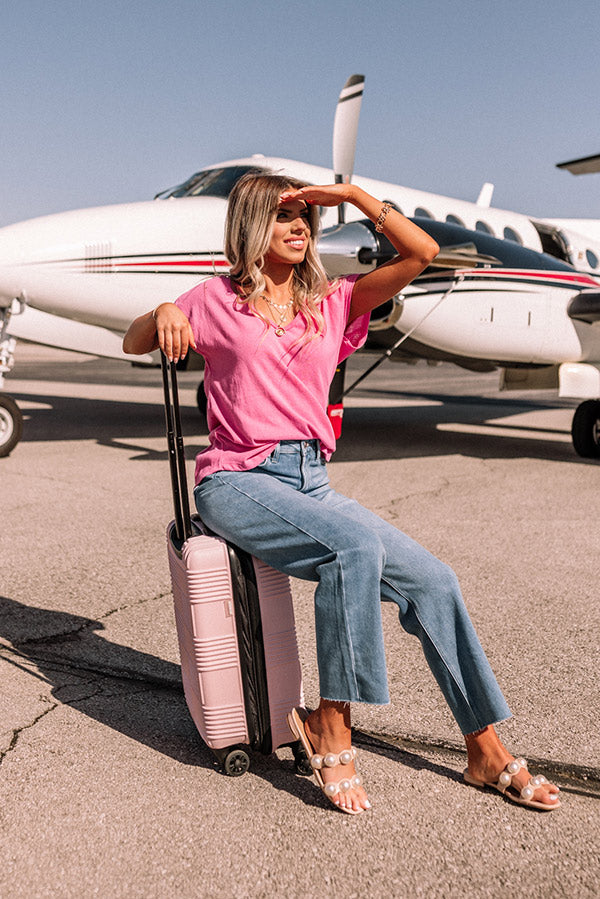 Trading Favors Shift Tee In Pink Image - 2