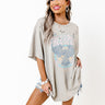 Free Spirit 1978 Oversized Distressed Tee In Taupe Image - 1