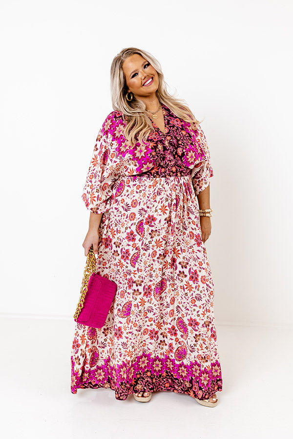 Fly Me To Fiji Floral Maxi Curves Image - 1
