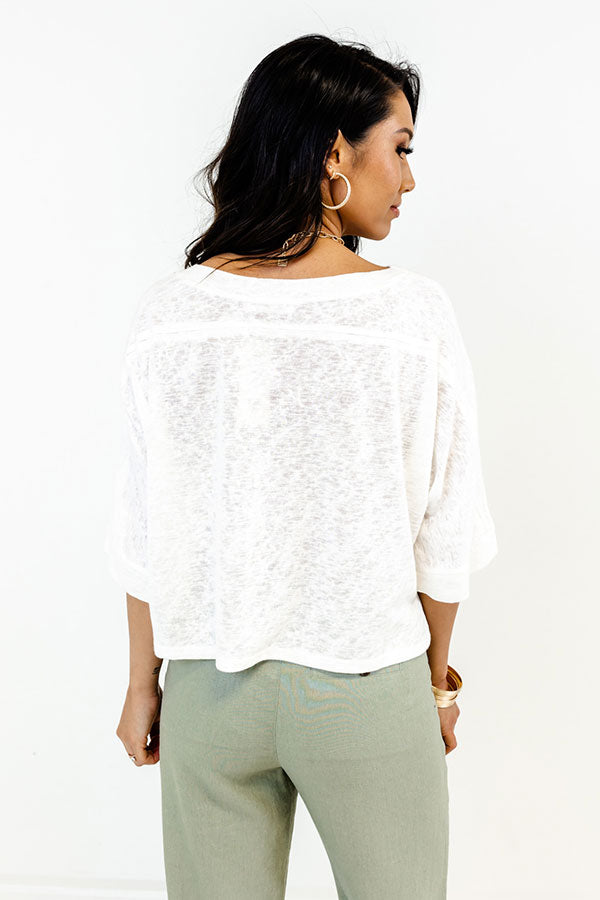 Central Avenue Sweetness Top In Ivory Image - 4