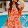 Malibu Villa Shift Dress in Orange Image - 1