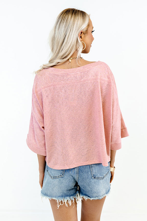 Central Avenue Sweetness Top In Pink Image - 5