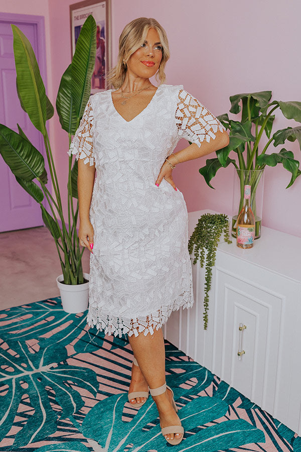 Sip Of Champagne Crochet Dress Curves Image - 1