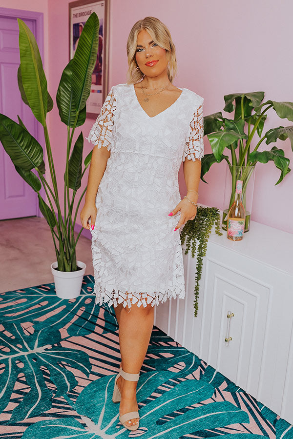 Sip Of Champagne Crochet Dress Curves Image - 4