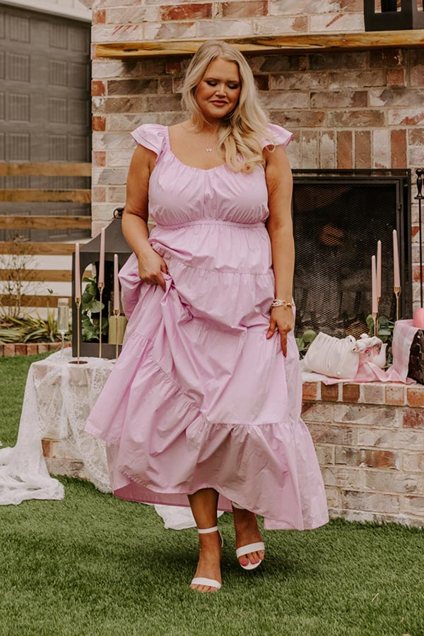 Sydney Sunrise Midi In Light Violet Curves Image - 1