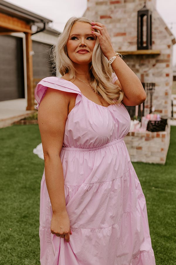 Sydney Sunrise Midi In Light Violet Curves Image - 3