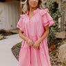 Simply Heartwarming Shift Dress In Pink Image - 1