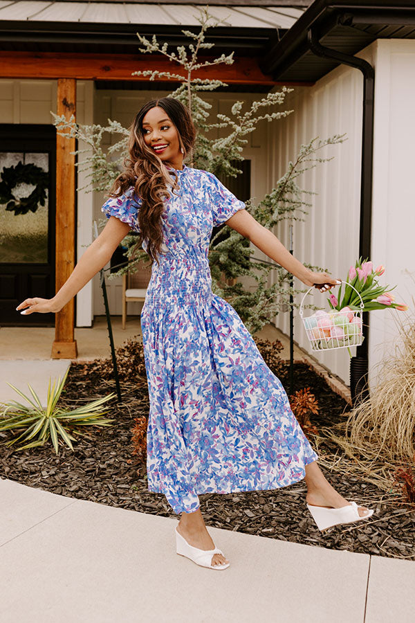 Barcelona Nights Midi In Blue Image - 1