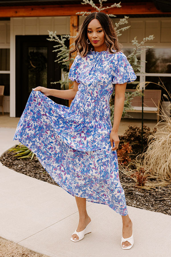 Barcelona Nights Midi In Blue Image - 2