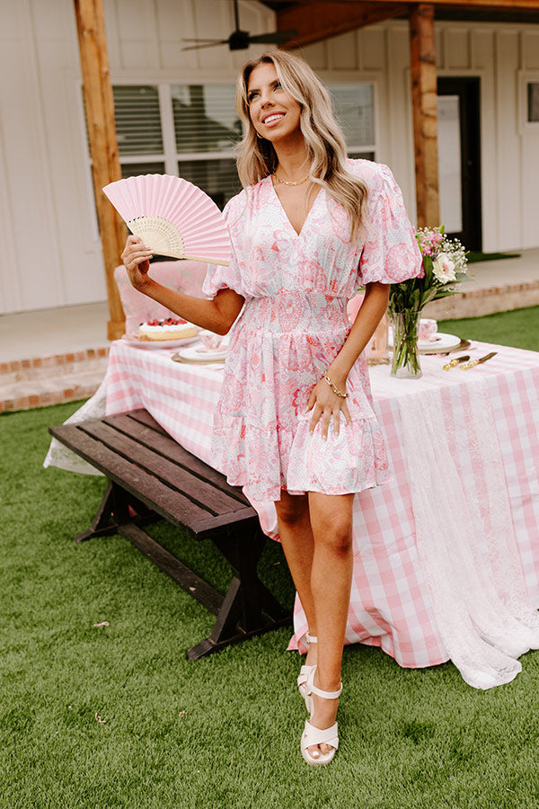 Seashore Symphony Smocked Mini Dress Image - 4