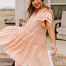 Simply Heartwarming Shift Dress In Peach Image - 1