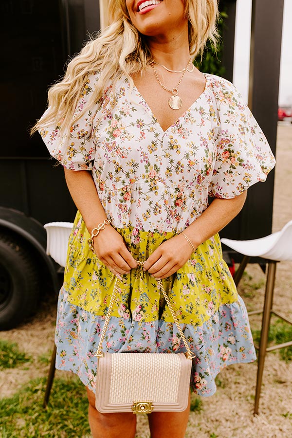 Amalfi Coast Beauty Floral Babydoll Dress Curves • Impressions Online ...