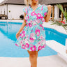 Seaside Sanctuary Floral Dress Curves Image - 1