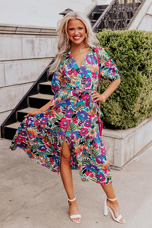 Coastal Charisma Midi In Green • Impressions Online Boutique