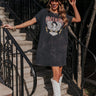 Free Bird Mineral Wash T-Shirt Dress In Black Image - 1