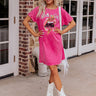 Rock N Roll Mineral Wash T-Shirt Dress Image - 1