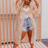 Greek Island Hopping Duster In Peach Curves Image - 1